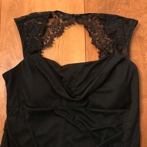 Black Lace Key Hole Dress
